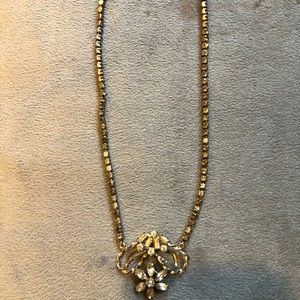 Diamond costume jewelry necklace